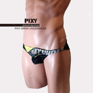 PIXY U-LIFT RACING BIKINI-UNDERWEAR-BLKYLW