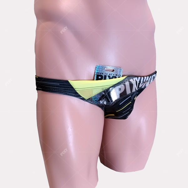 PIXY U-LIFT RACING BIKINI-UNDERWEAR-BLKYLW