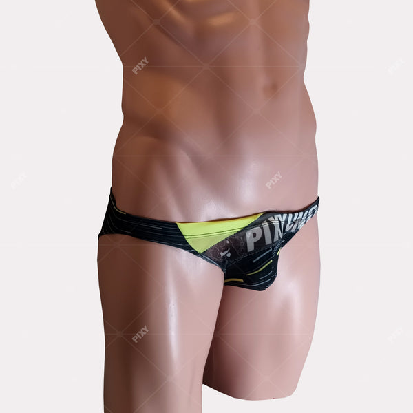 PIXY U-LIFT RACING BIKINI-UNDERWEAR-BLKYLW