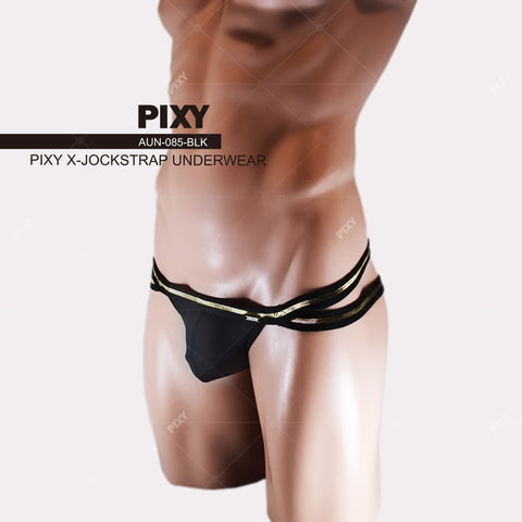 PIXY BASIC X-JOCK STRAP UNDERWEAR -QUILTY