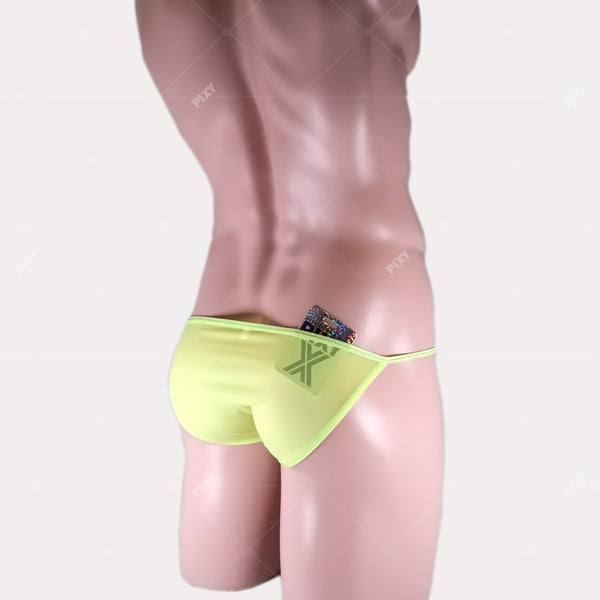 PIXY MINI BIKINI- YELLOW UNDERWEAR-SHEER MAX