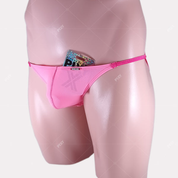 PIXY MINI BIKINI-PINK UNDERWEAR-SHEER MAX