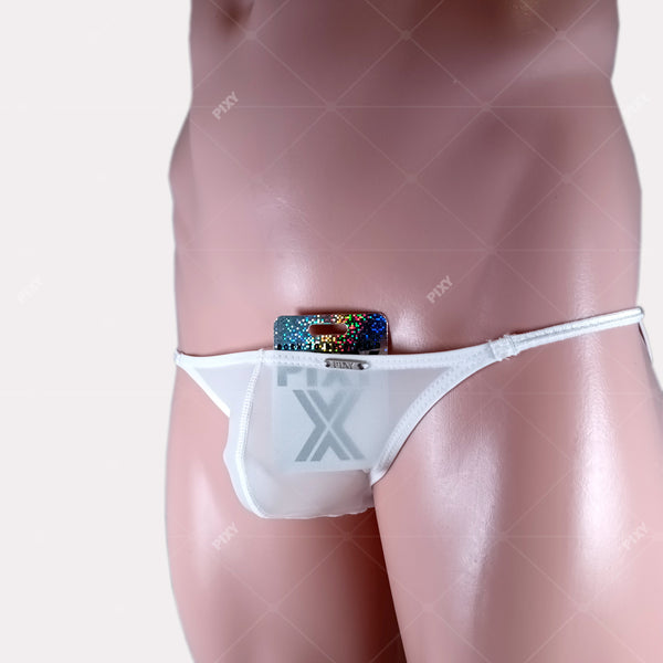 PIXY MINI BIKINI- WHITE UNDERWEAR-SHEER MAX