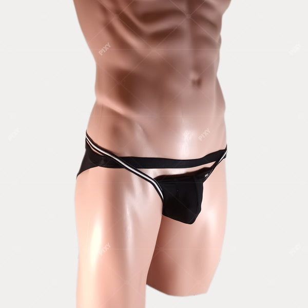 PIXY DOUBLE BANDS BIKINIs UNDERWEAR- BLACK