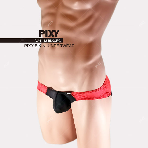 PIXY  CUTOUT BACK BIKINI UNDERWEAR- FIRE