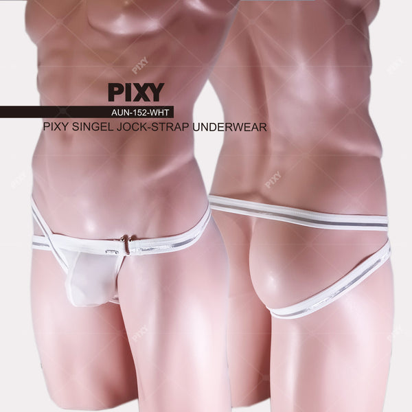 PIXY SIGNLE SIDE JOCKSTRAP UNDERWEAR-BLACK