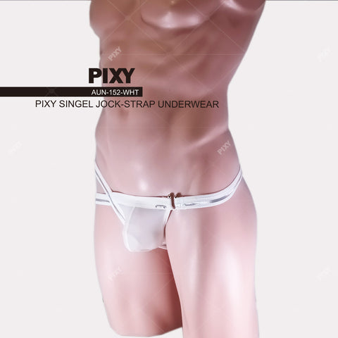 PIXY SIGNLE SIDE JOCKSTRAP UNDERWEAR-BLACK