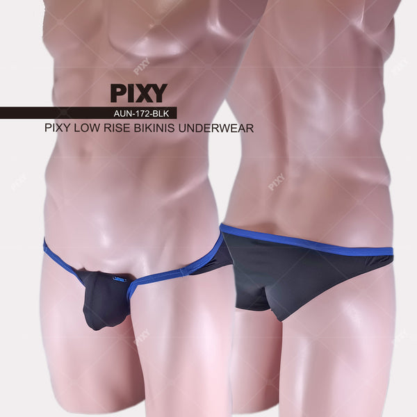 PIXY LOW RISE BIKINIS UNDERWEAR- MARINE