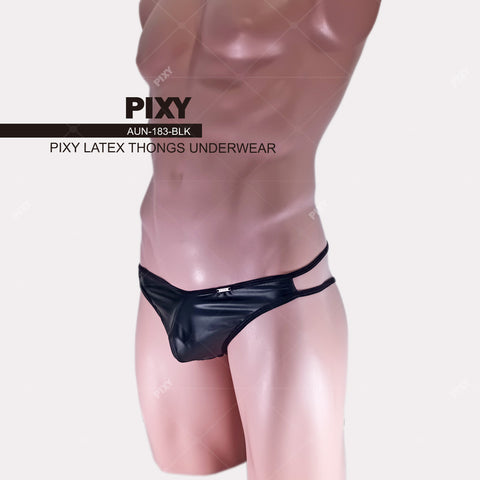 PIXY LATEX THONGS UNDERWEAR-POWER