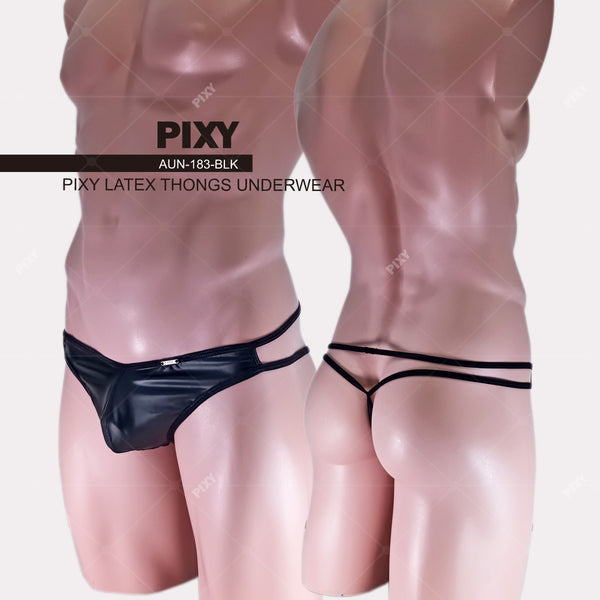 PIXY LATEX THONGS UNDERWEAR-POWER