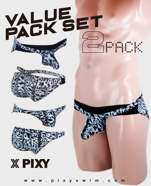 PIXY UNDERWEAR 2 PACK - BLUE