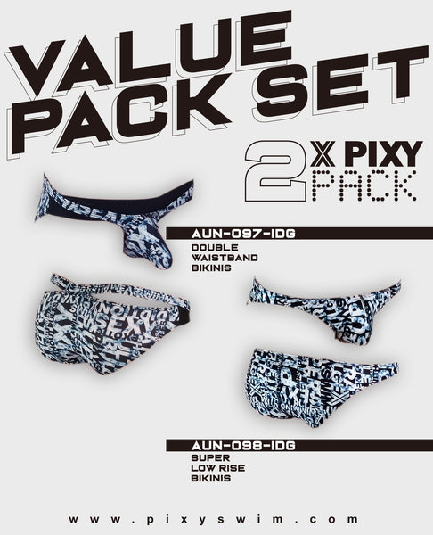 PIXY UNDERWEAR 2 PACK - BLUE