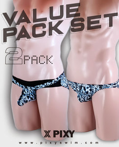 PIXY UNDERWEAR 2 PACK - BLUE