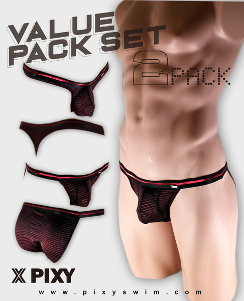 PIXY UNDERWEAR 2 PACK - HELL LOVE 3