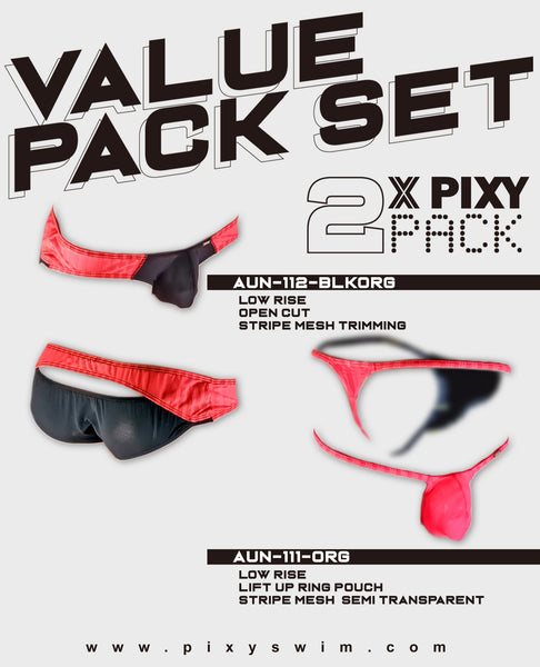 PIXY UNDERWEAR 2 PACK -FIRE 2