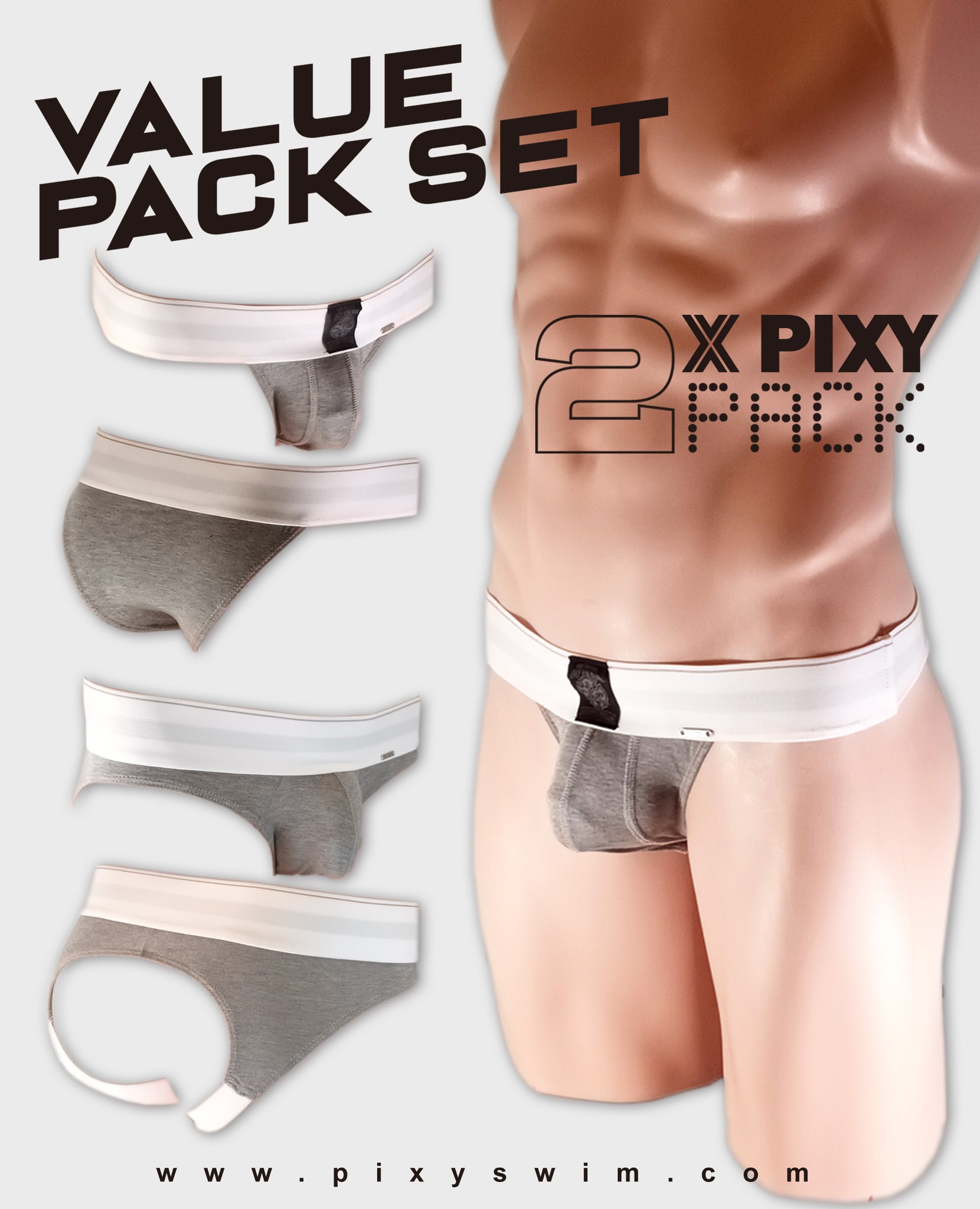 PIXY UNDERWEAR 2 PACK - SPORT GEAR2