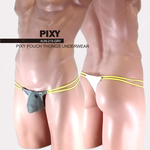 PIXY DOUBLES STRING LEFT FORWARD POUCH THONG- BODY MAX