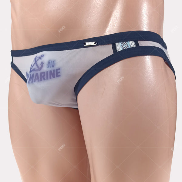 PIXY LOW RISE BIKINI UNDERWEAR- MARINE NATION