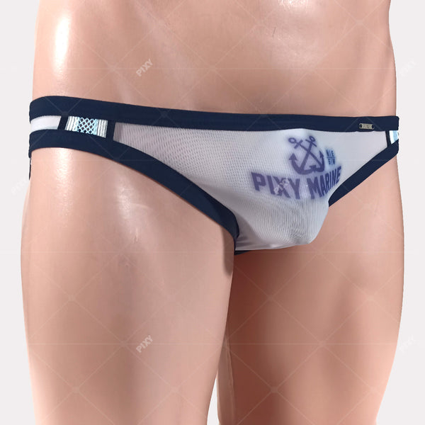 PIXY LOW RISE BIKINI UNDERWEAR- MARINE NATION