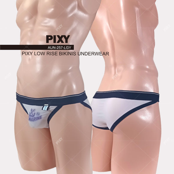 PIXY LOW RISE BIKINI UNDERWEAR- MARINE NATION