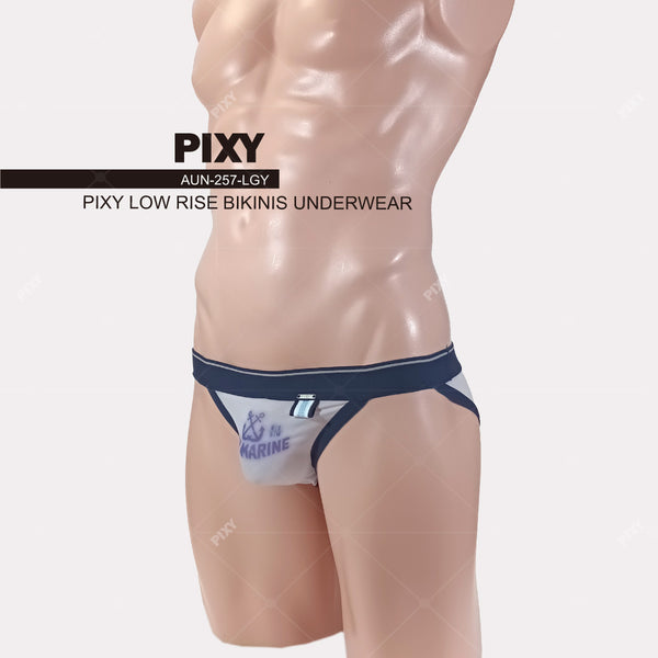 PIXY LOW RISE BIKINI UNDERWEAR- MARINE NATION