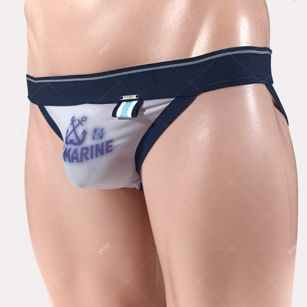 PIXY LOW RISE BIKINI UNDERWEAR- MARINE NATION