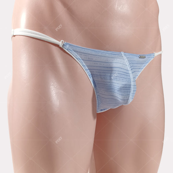 PIXY POUCH THONGS UNDERWEAR-MARINE NATIONAL