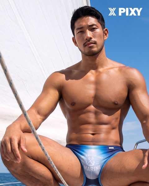 PIXY LOW RISE BIKINI UNDERWEAR- MARINE NATION