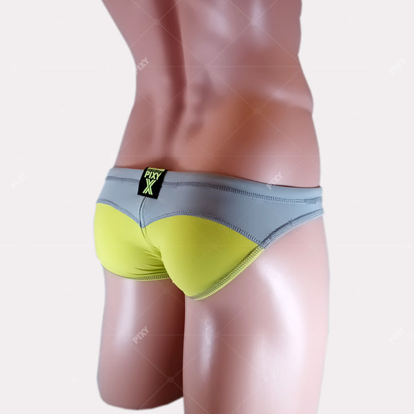 PIXY U-LIFT RACING BIKINI-SWIMWEAR-YELLOW