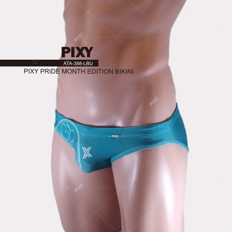 PIXY  PRIDE MONTH EDITION BIKINI- RAINBOW SWIMWEAR-LT, BLUE