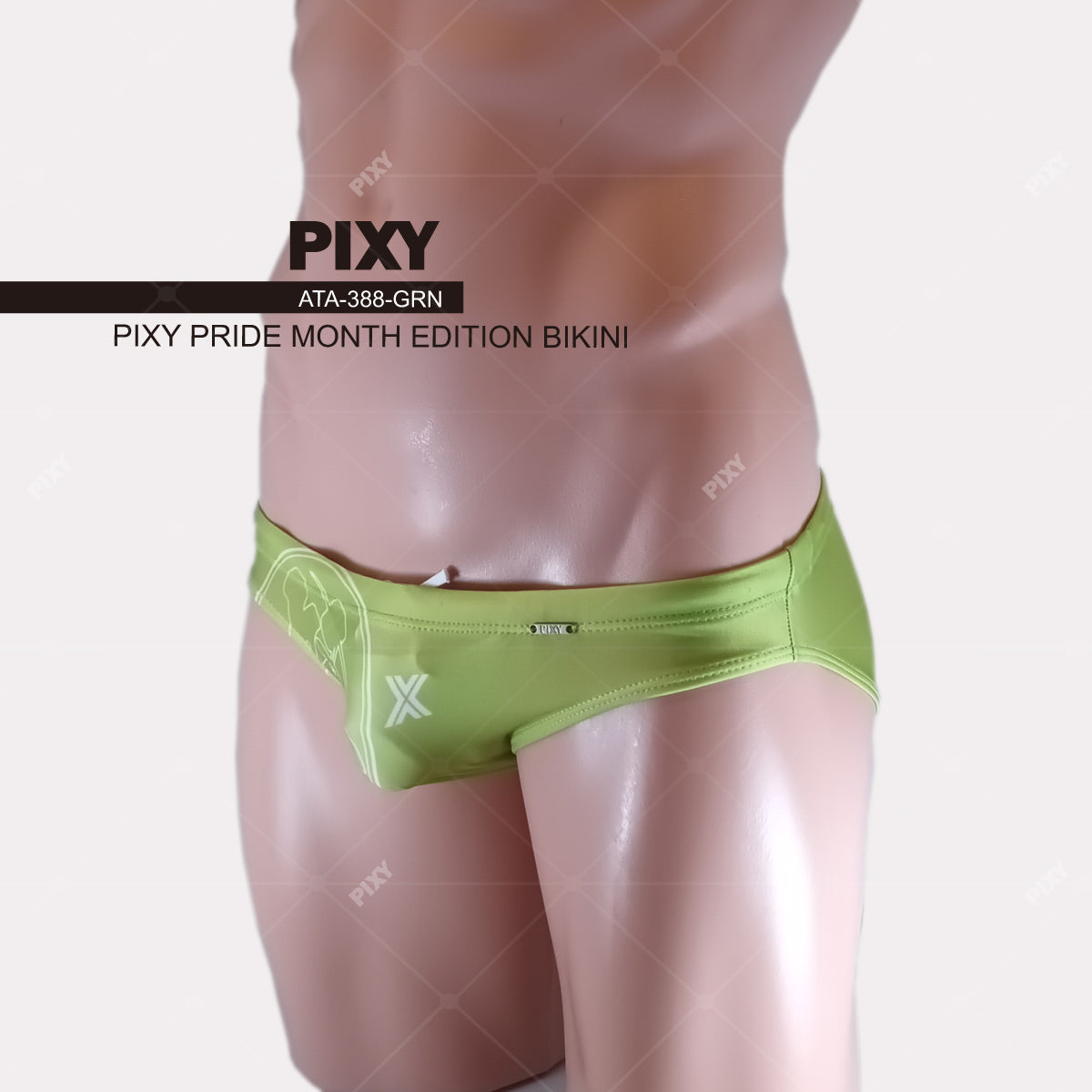 PIXY  PRIDE MONTH EDITION BIKINI- RAINBOW SWIMWEAR-GREEN