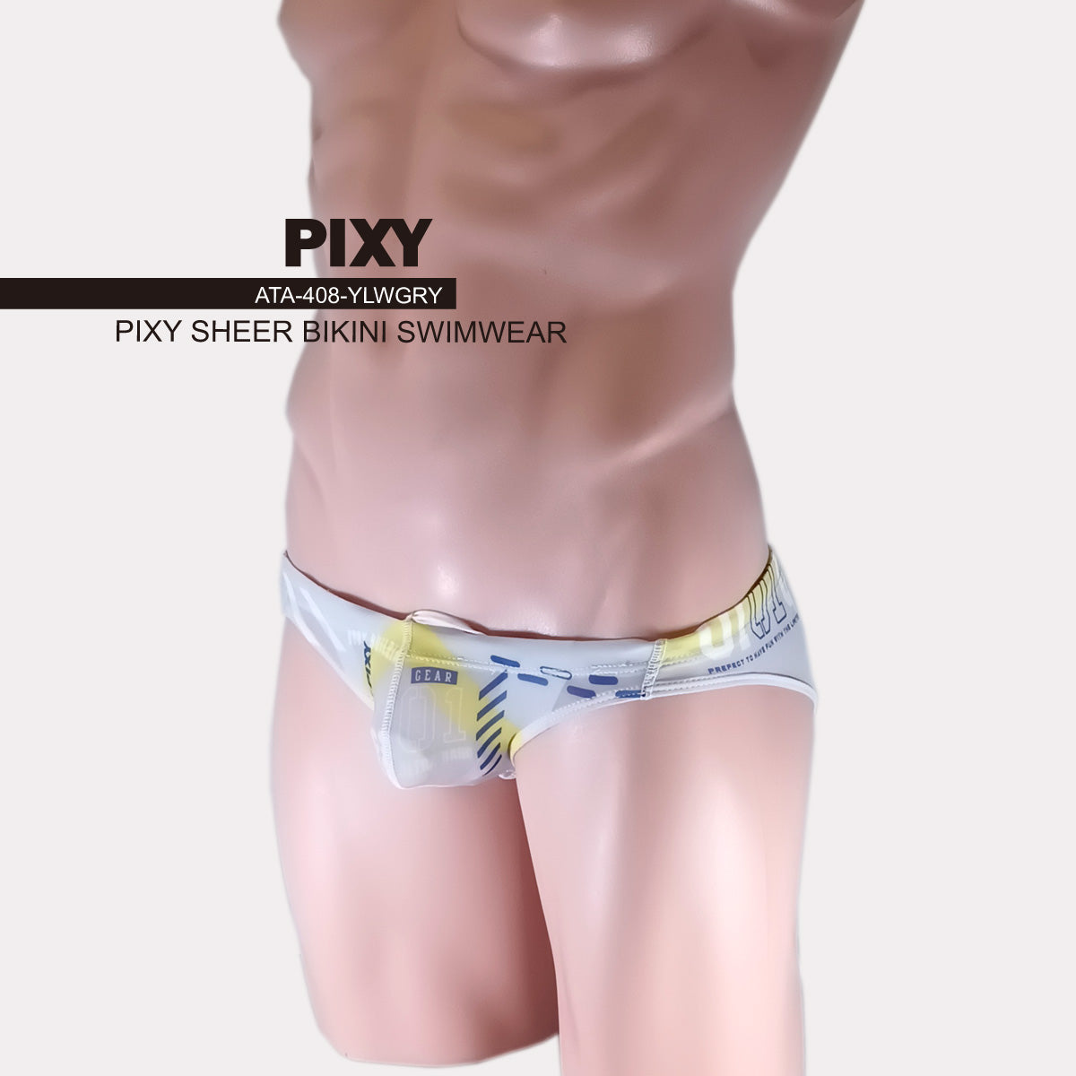 PIXY LOW RISE SHEER POUCH BIKINI-SUMMER