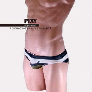 PIXY LOW RISE RACING BIKINI-MARINE
