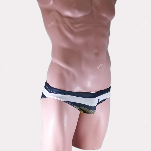PIXY LOW RISE RACING BIKINI-MARINE
