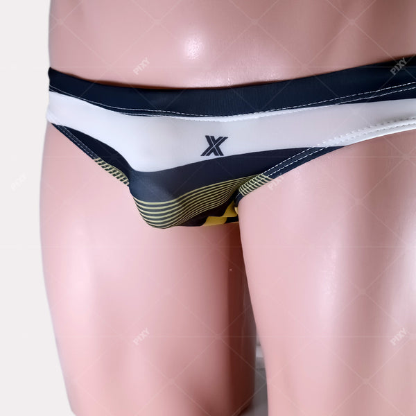 PIXY LOW RISE RACING BIKINI-MARINE