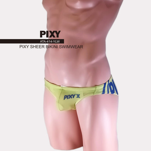 PIXY LOW RISE SHEER POUCH BIKINI-SUMMER
