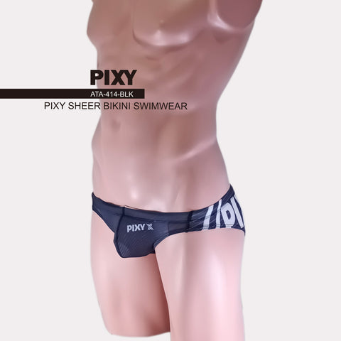 PIXY LOW RISE SHEER POUCH BIKINI-SUMMER