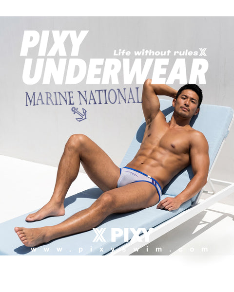 PIXY LOW RISE BIKINI UNDERWEAR- MARINE NATION