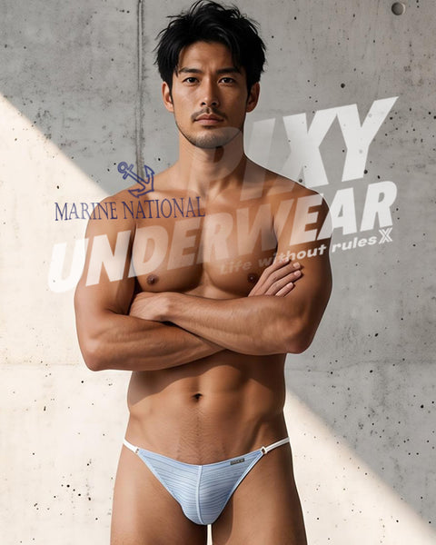PIXY POUCH THONGS UNDERWEAR-MARINE NATIONAL