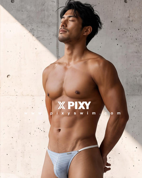 PIXY POUCH THONGS UNDERWEAR-MARINE NATIONAL