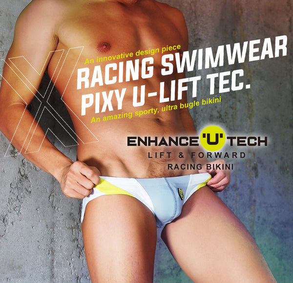 PIXY U-LIFT RACING BIKINI-SWIMWEAR-LGY