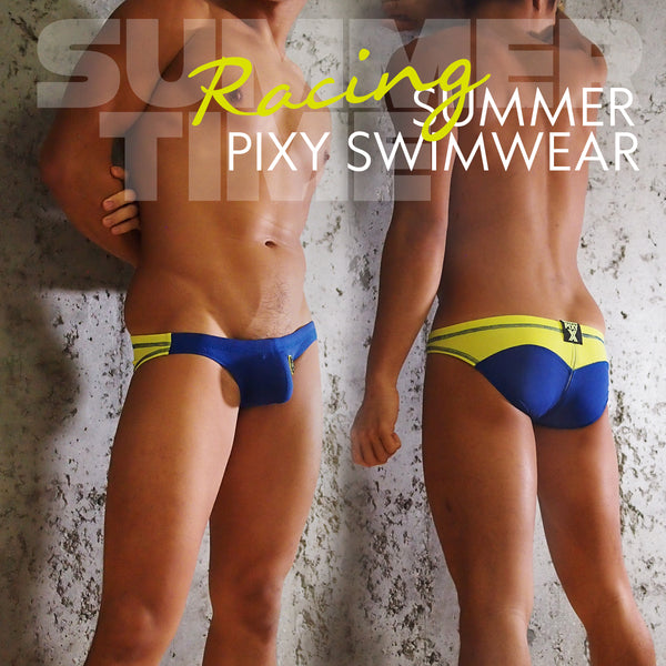 PIXY U-LIFT RACING BIKINI-SWIMWEAR-BLUE