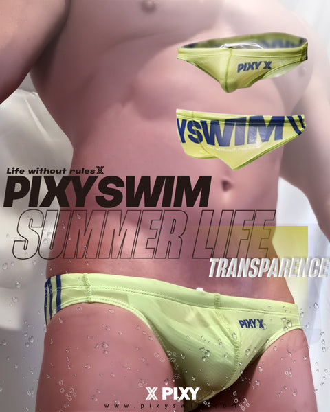 PIXY LOW RISE SHEER POUCH BIKINI-SUMMER