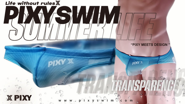 PIXY LOW RISE SHEER POUCH BIKINI-SUMMER