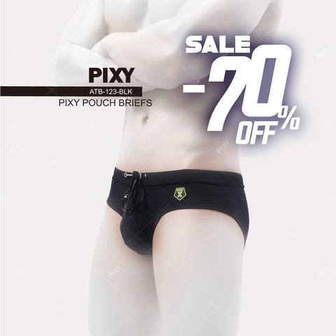 PIXY TANNING BRIEFS-BLK