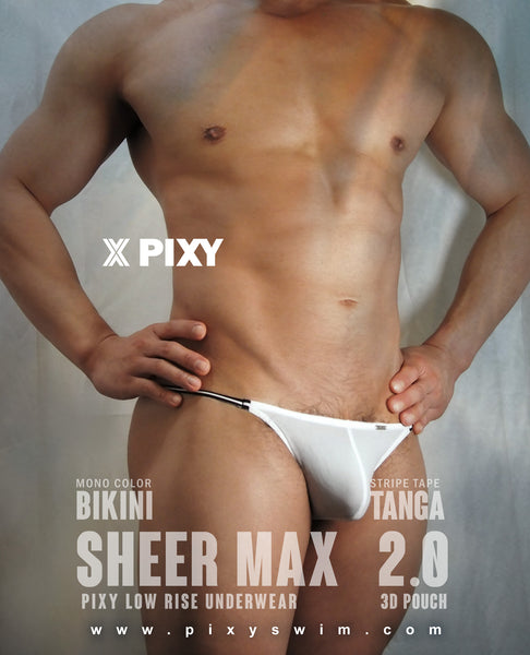 PIXY TANGAS UNDERWEAR- BLACK SHEER MAX 2