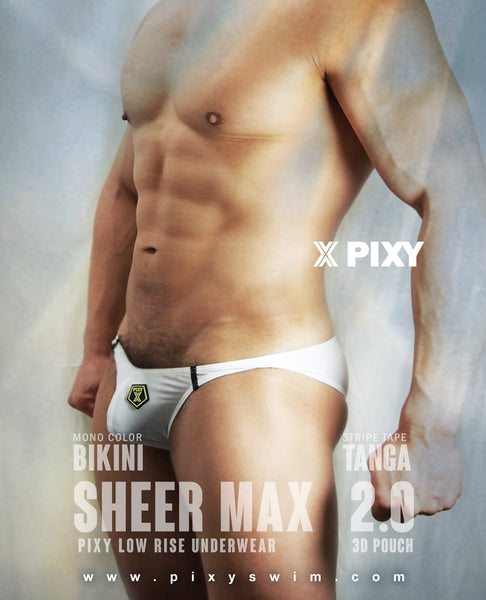 PIXY STRESS FREE BULGE POUCH UNDERWEAR- SHEER MAX2