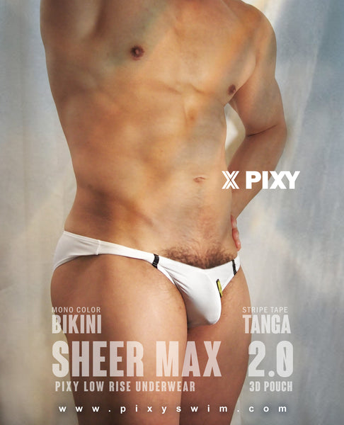 PIXY STRESS FREE BULGE POUCH UNDERWEAR- SHEER MAX2