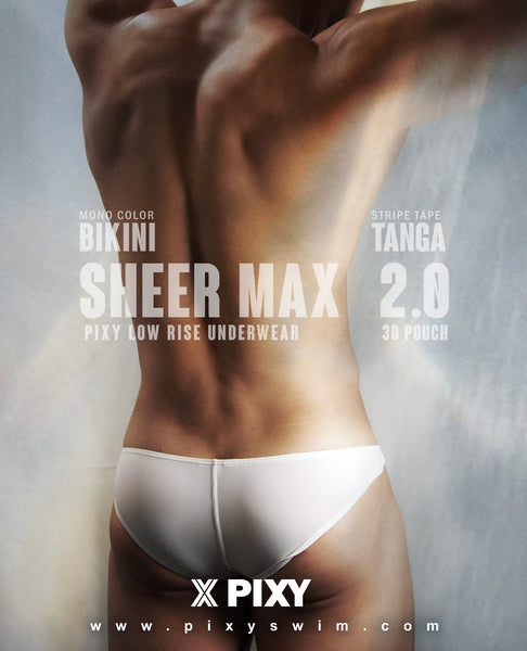 PIXY STRESS FREE BULGE POUCH UNDERWEAR- SHEER MAX2