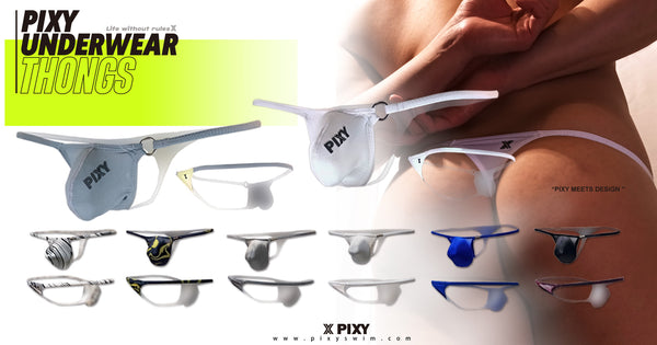 PIXY POUCH LEFT FORWARD THONG- BODY MAX